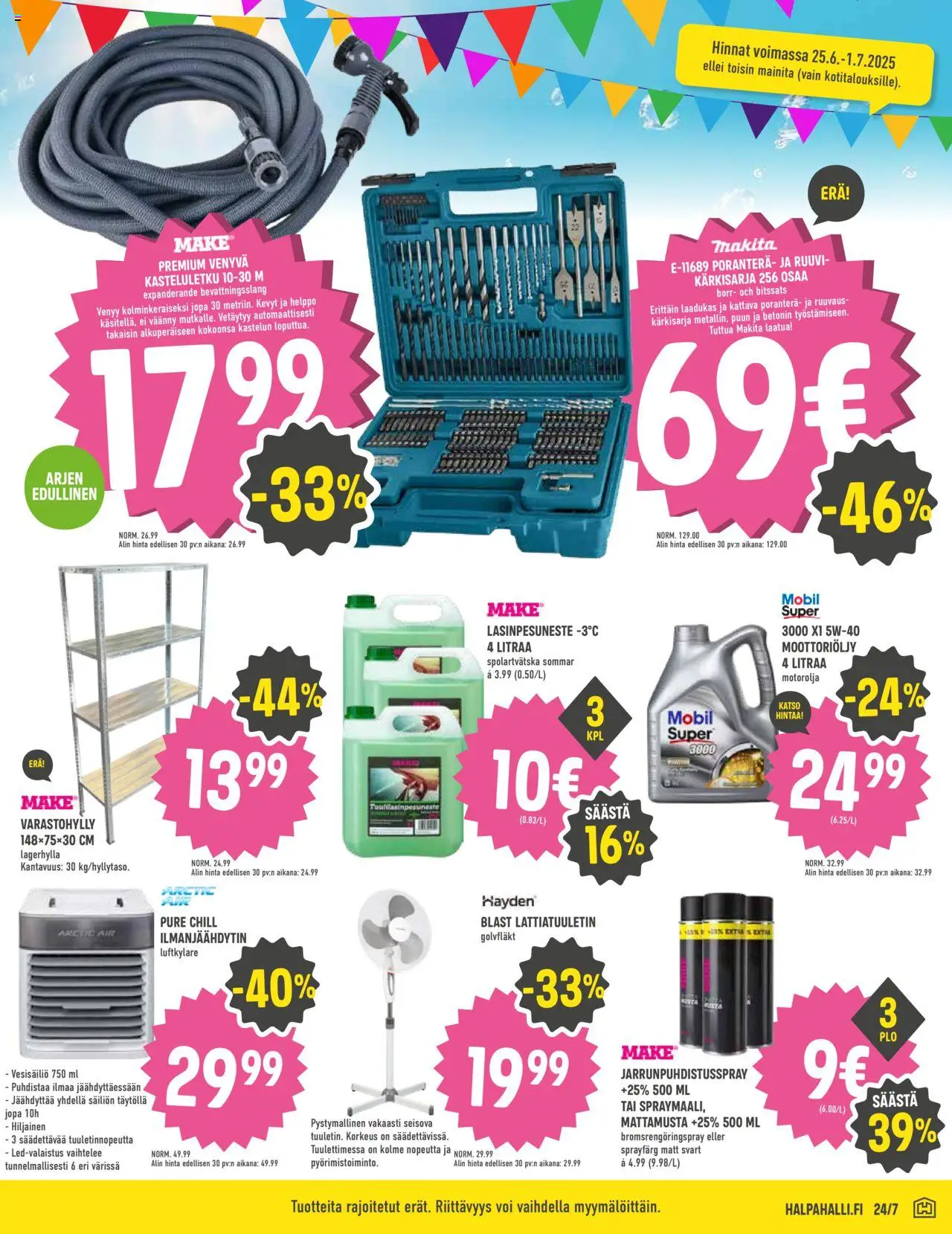  | Sivu: 9 | Tuotteet: Ilmanjäähdytin, Moottoriöljy, Voi, Poranterä