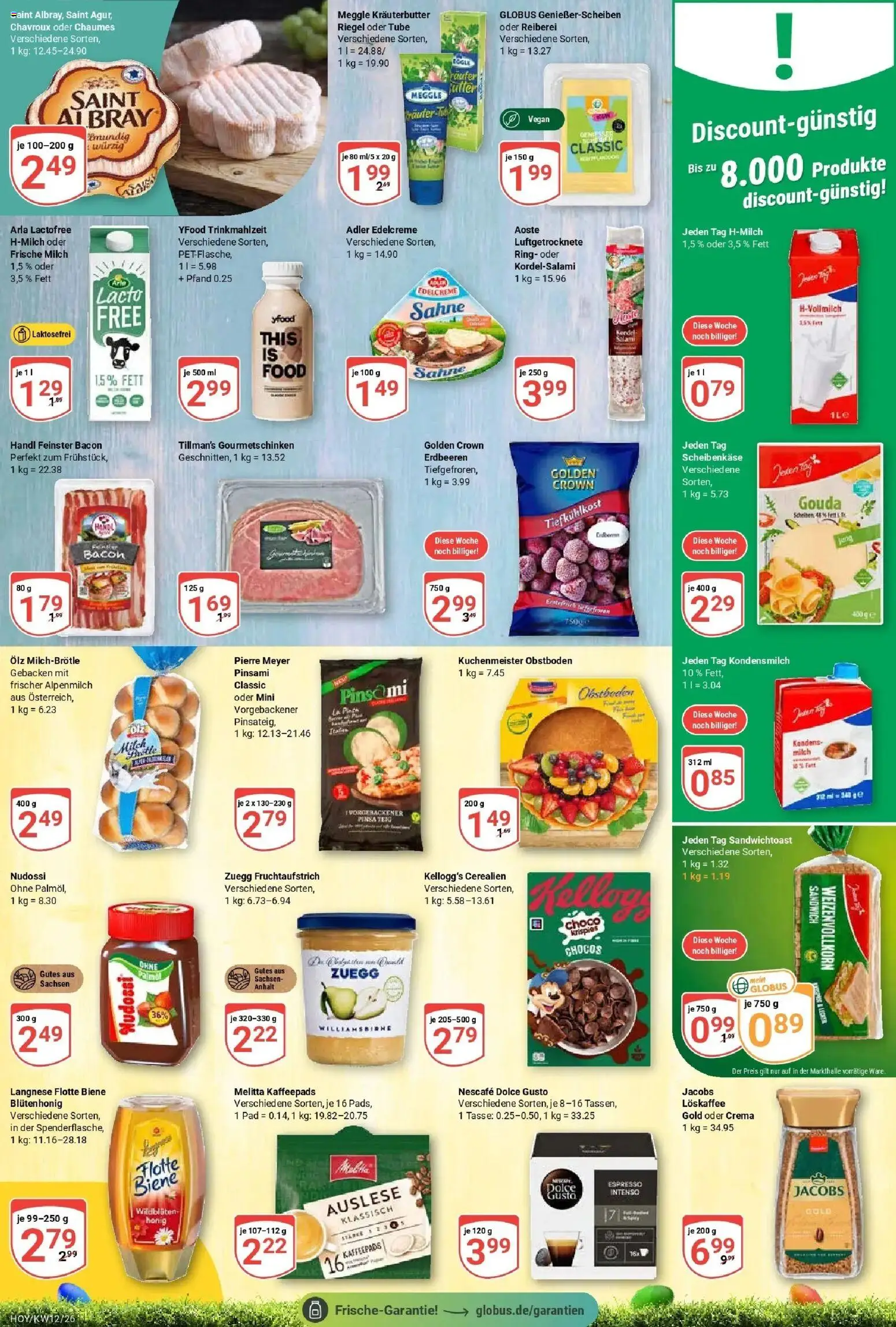 Globus prospekt Hoyerswerda	 – gültig ab 15.03.2026 | Seite: 11 | Produkte: Kaffeepads, Kellogg's, YFood, Dolce gusto