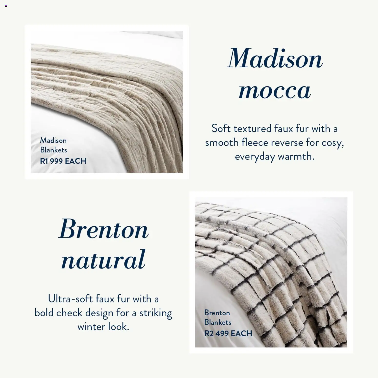 New Volpes catalogue – valid from 11.04.2026 | Page: 2 | Products: Blankets