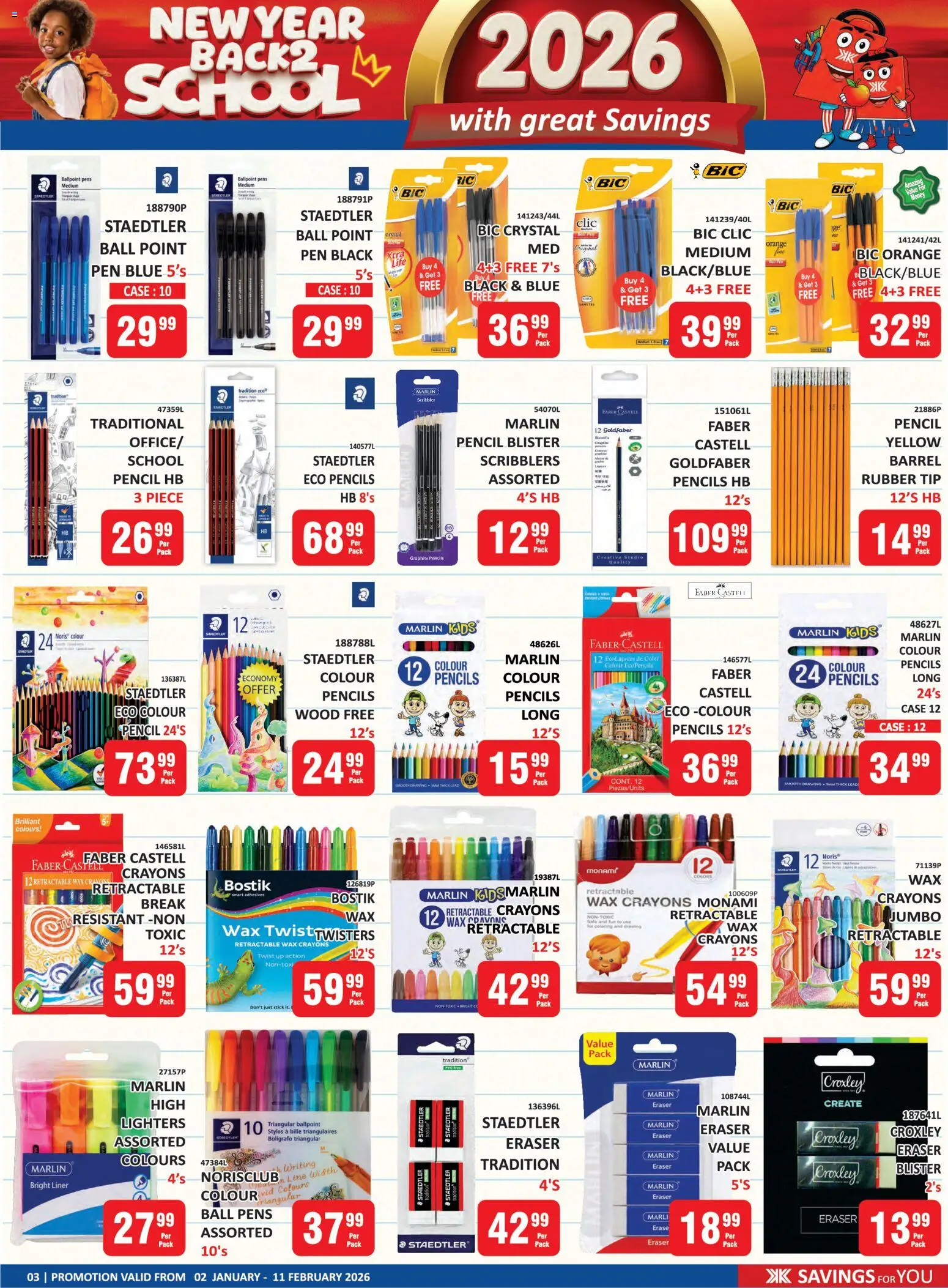 New KIT KAT Cash & Carry catalogue – valid from 02.01.2026 | Page: 3 | Products: Pencil, Case, Wax, Pen