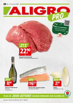 Aligro Aktionen Chavannes, Matran, Genève, Sion ab 01.12.2025 gültig