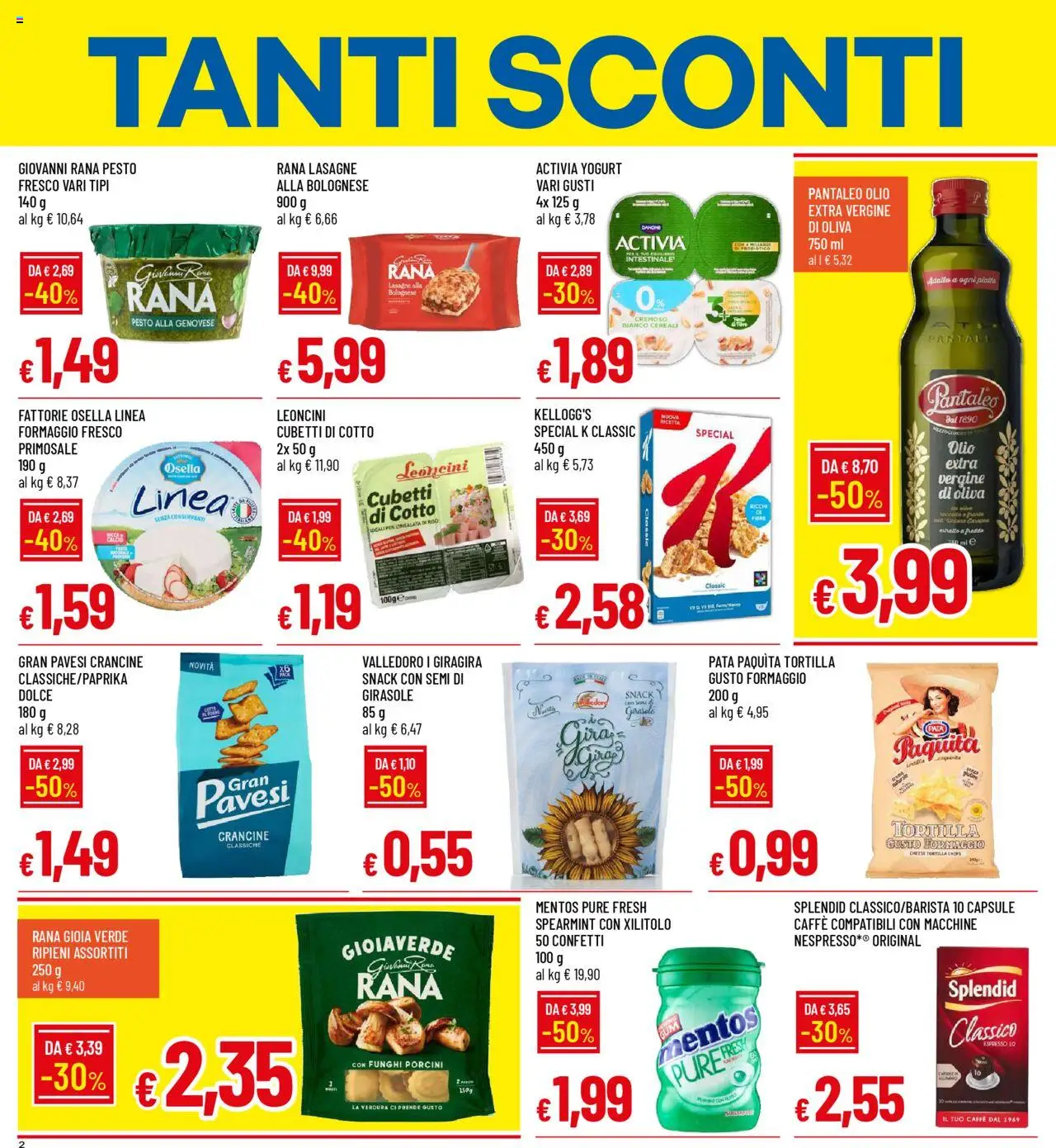 Volantino Galassia del 12.06.2025 | Pagina: 2 | Prodotti: Yogurt, Caffè, Pesto, Olio extra vergine