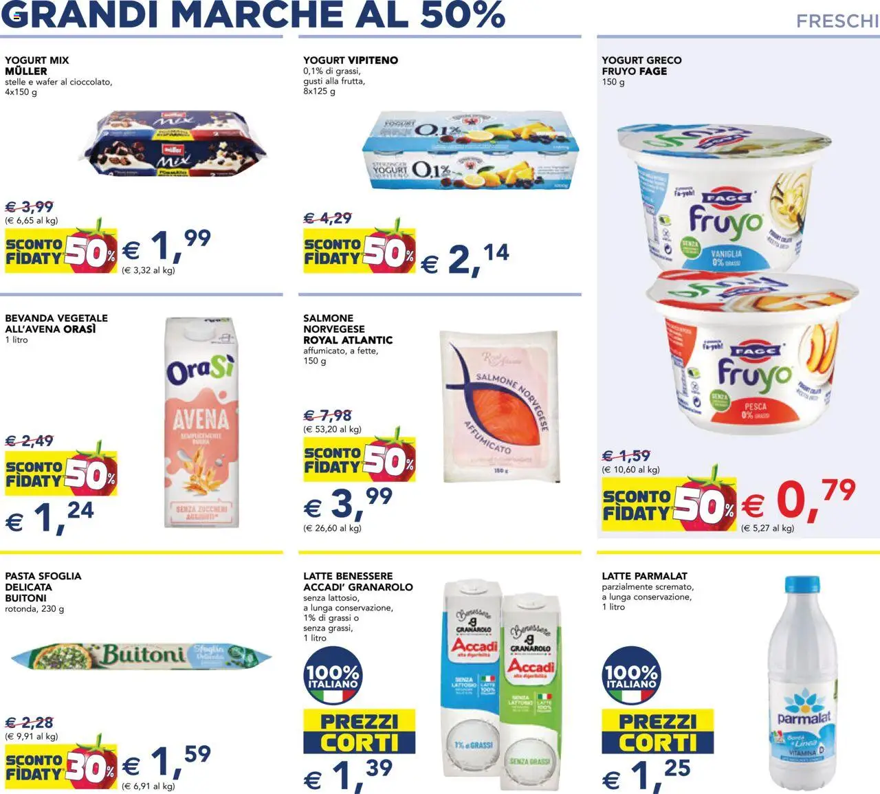 Volantino Esselunga S del 09.10.2025 | Pagina: 5 | Prodotti: Yogurt, Pasta sfoglia, Pasta, Pesca