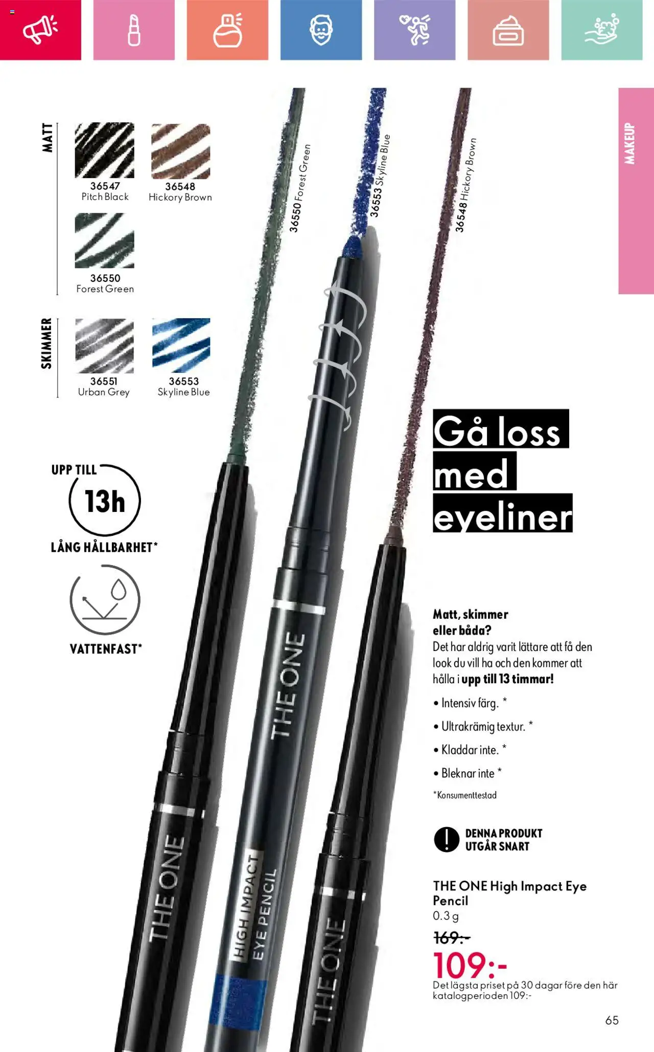 Oriflame reklamblad aktuell från 03.08.2025 | Sida: 65 | Produkter: Eyeliner