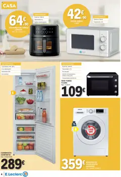 Pré-visualização E.Leclerc - Folheto Não Alimentar válido de 09.10.2025 | Página: 4 | Produtos: Forno, Air fryer, Máquina de lavar, Janela