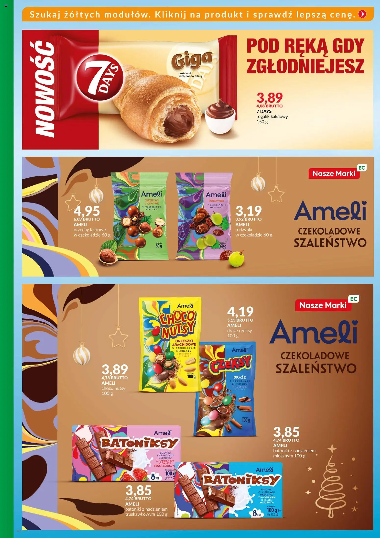 Eurocash Gazetka - Katalog Artykułów Spożywczych od 16.11.2025 | Strona: 42 | Produkty: Orzechy laskowe, Orzechy, Rodzynki, Orzeszki arachidowe w czekoladzie