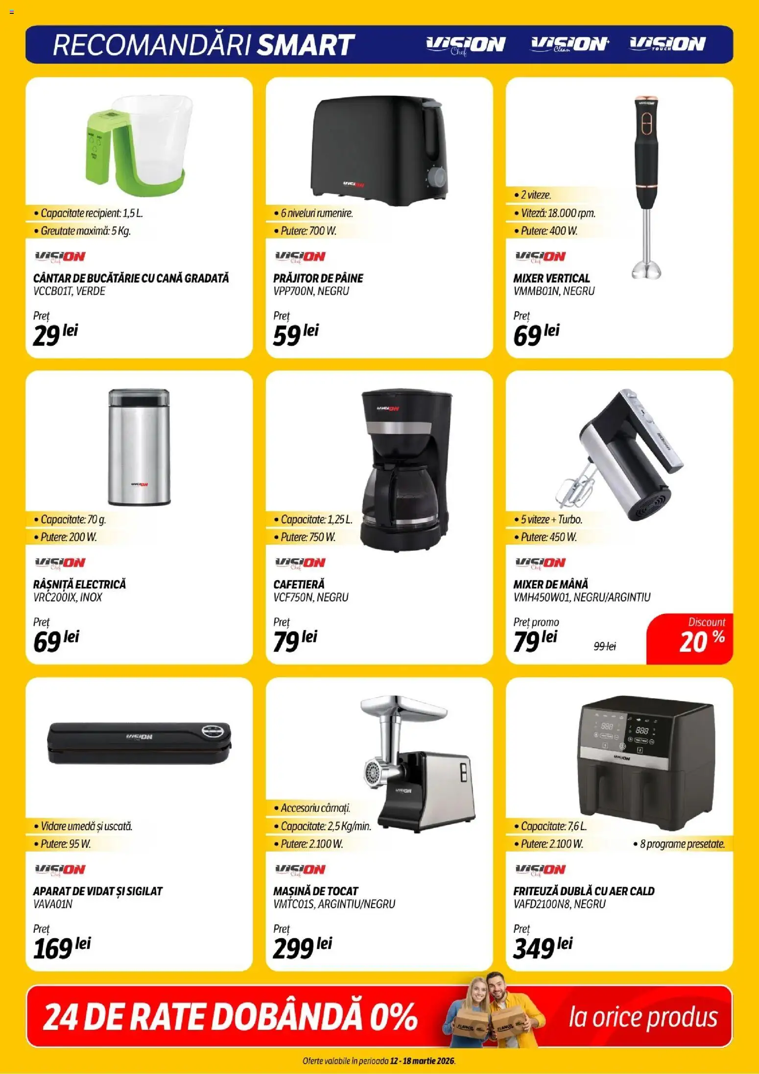 Noul catalog Flanco – valabil de la 12.03.2026 | Pagină: 21 | Produse: Cafetieră, Mixer, Bucătărie, Pâine