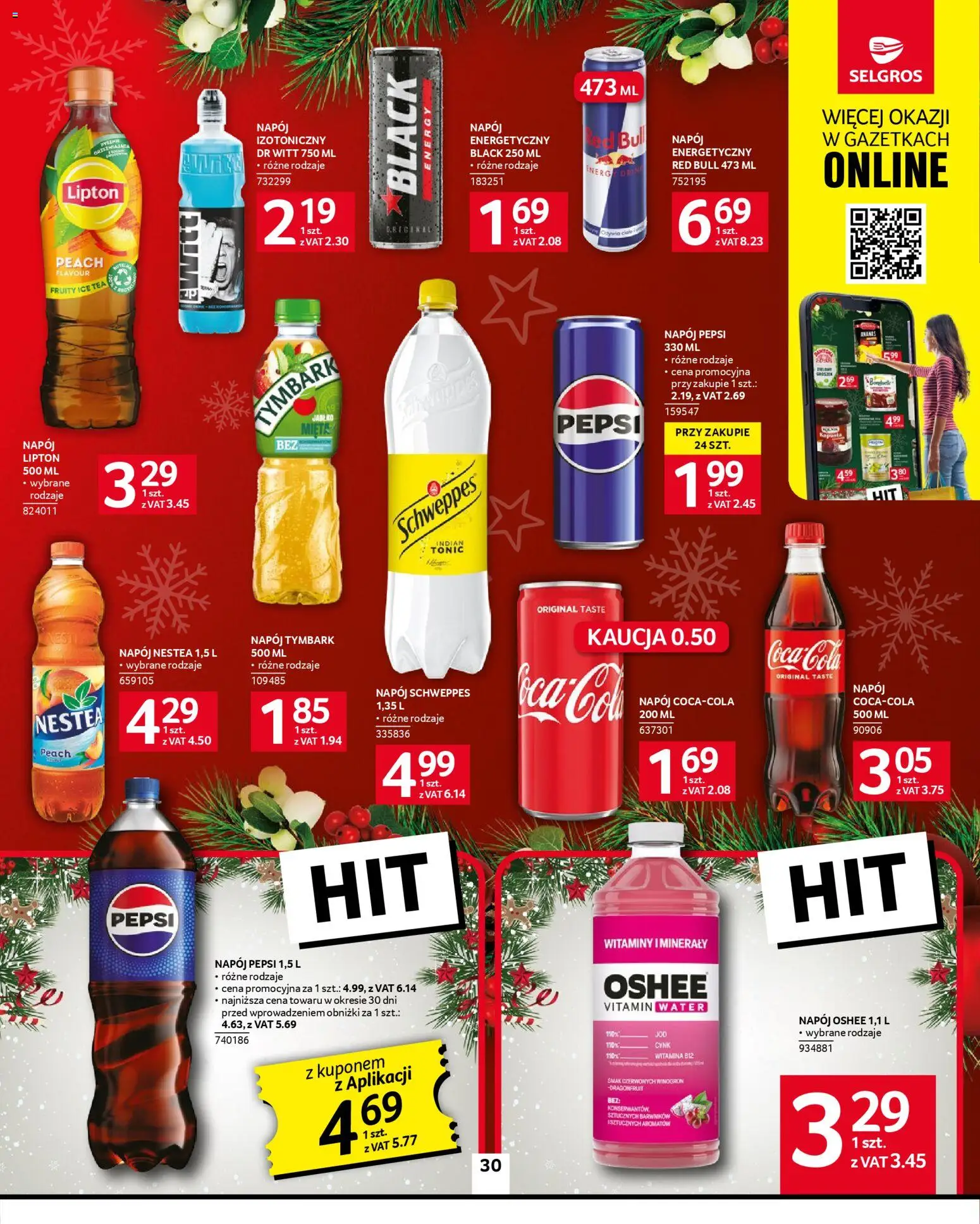Selgros cash&carry Gazetka od 20.11.2025 | Strona: 30 | Produkty: Kapusta, Red bull, Ice Tea, Pepsi