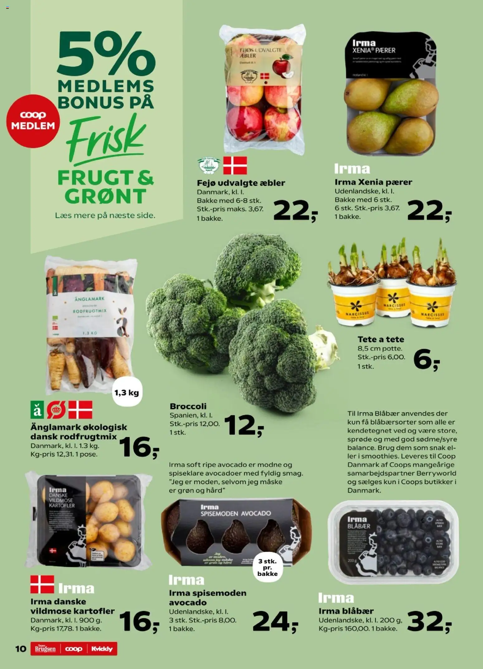 Super Brugsen tilbudsavis – gyldig fra 06.02.2026 | Side: 10 | Produkter: Maske, Æbler, Avocado, Søm