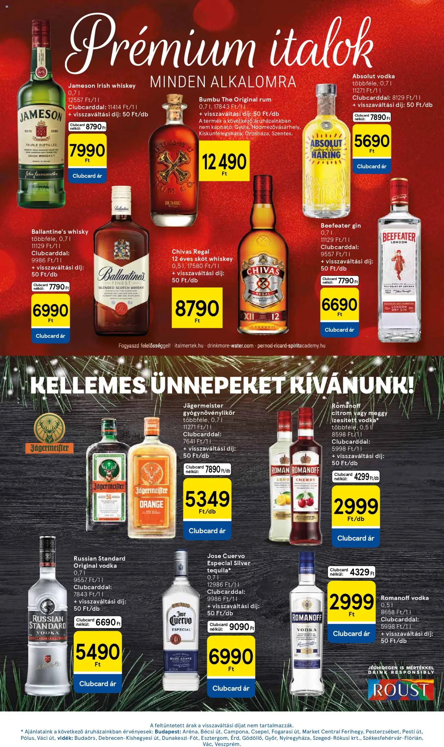 Tesco akciós ujság - amely érvényes a következő dátumtól: 27.12.2025 | Oldal: 25 | Termékek: Jägermeister, Irish whiskey, Gin, Citrom