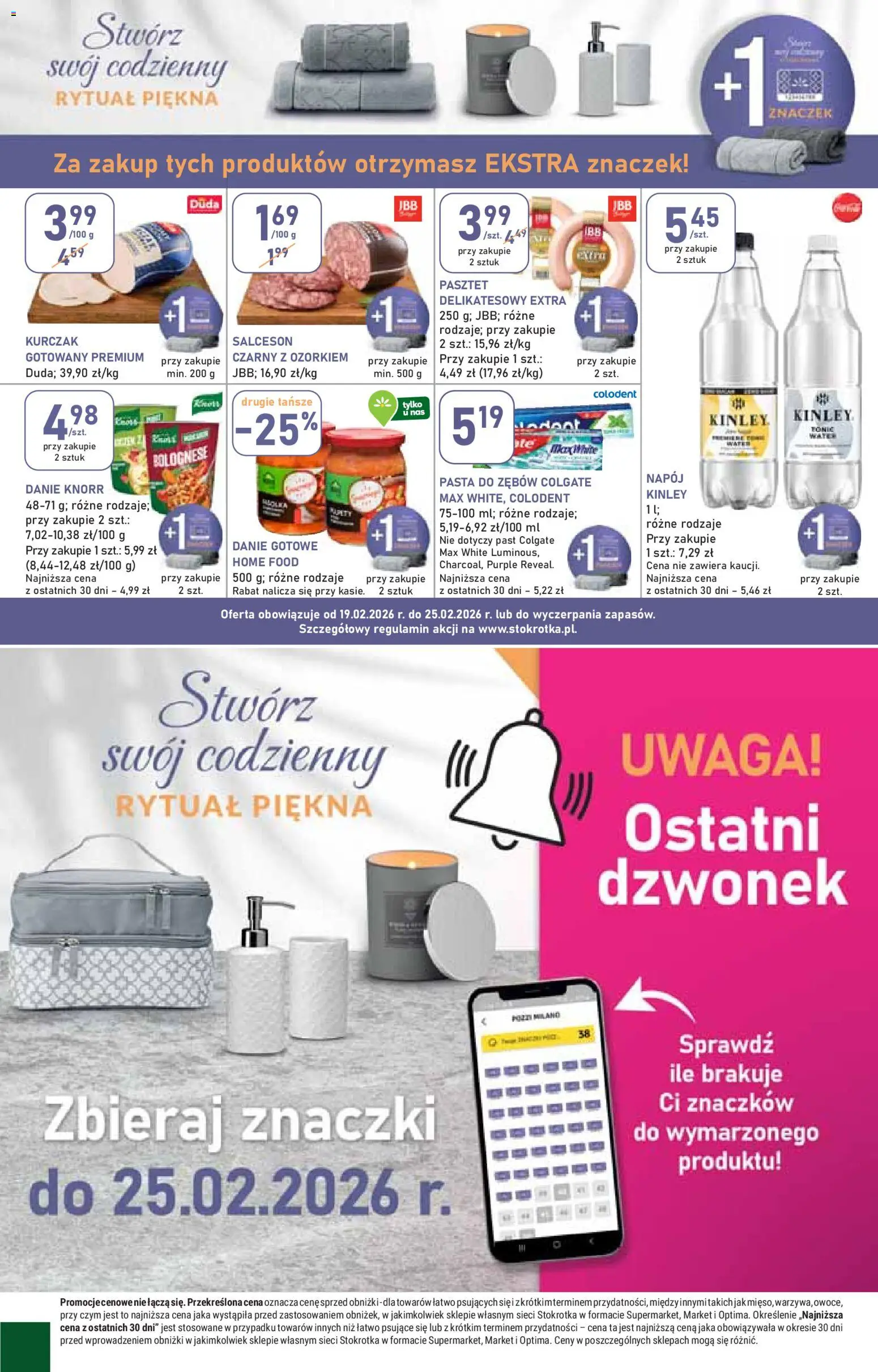 Stokrotka Gazetka od 19.02.2026 | Strona: 10 | Produkty: Kurczak, Stokrotka, Pasta do zębów