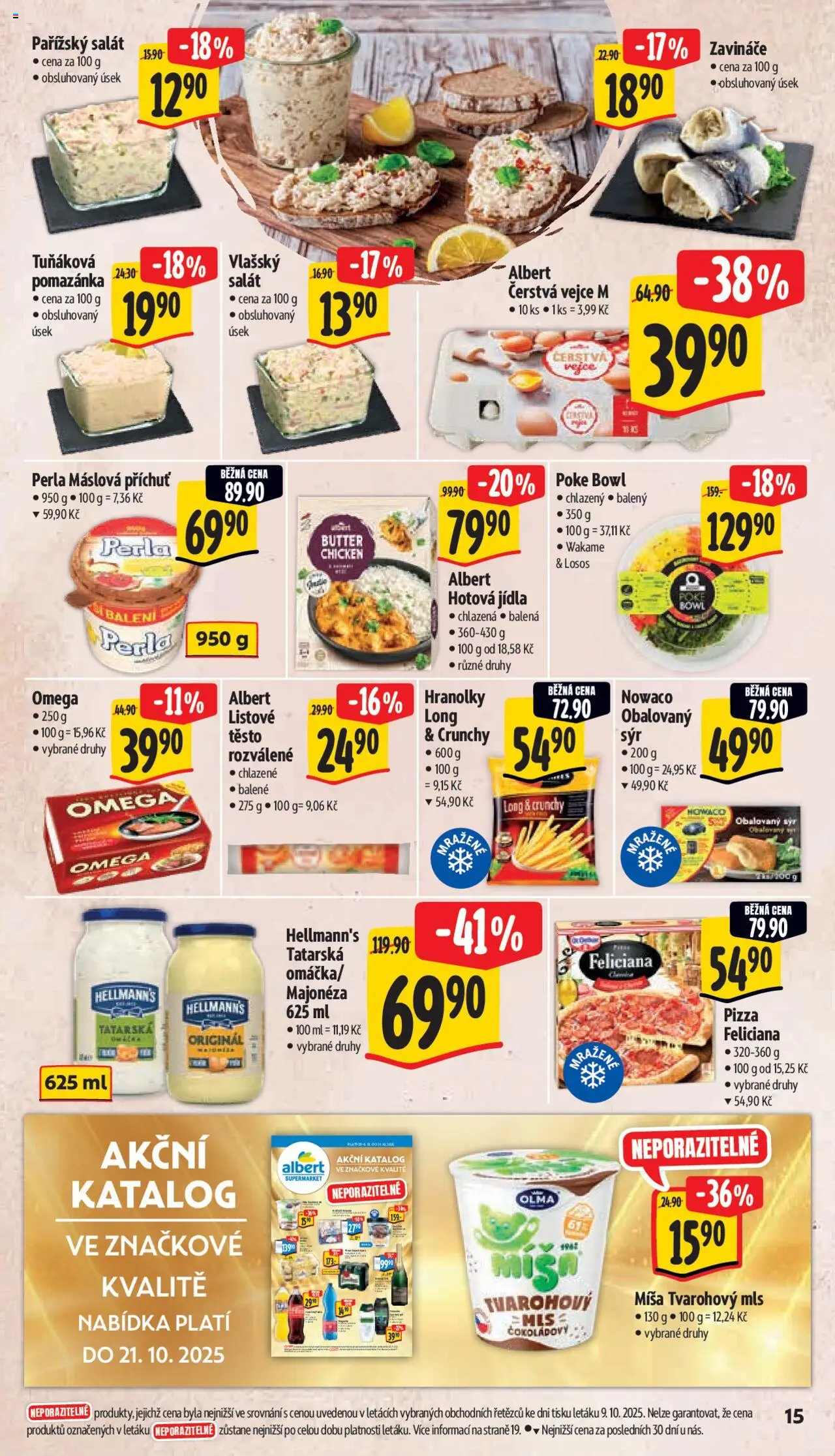 Albert leták - Supermarket od 15.10.2025 | Strana: 24 | Produkty: Losos, Hotová jídla, Perla, Poke bowl
