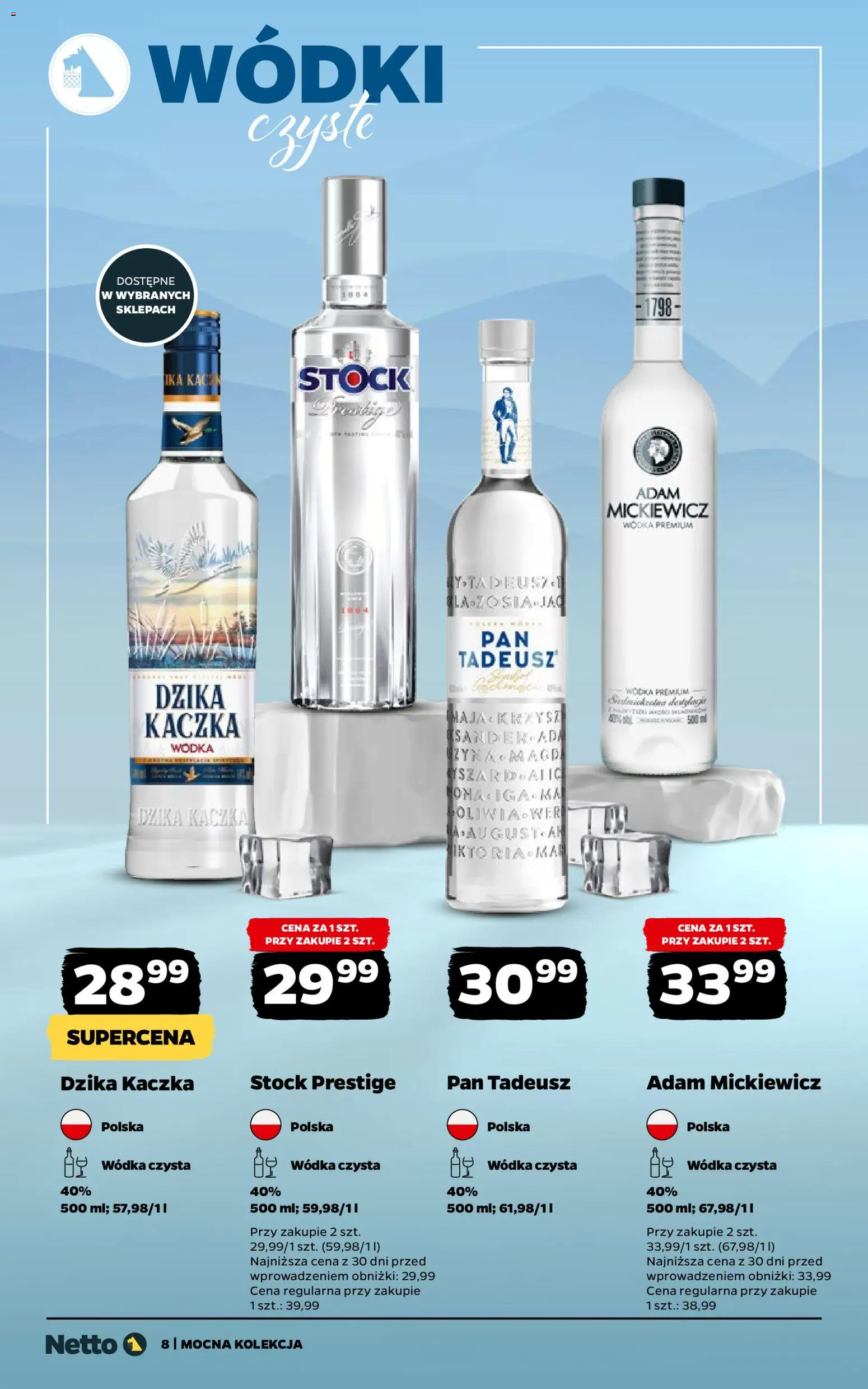 Netto gazetka - Alkohole mocne od 02.03.2026 | Strona: 8 | Produkty: Kaczka, Wódka