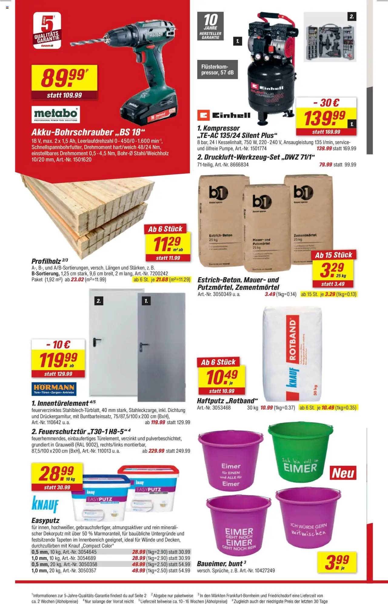 Toom Baumarkt Prospekt 	 – gültig ab 27.09.2025 | Seite: 6