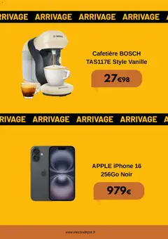 Electro Dépôt - Prévisualisation de Electro Dépôt catalogue valide à partir de 31.10.2025 | Page: 3 | Produits: Cafetière, Apple Iphone, Iphone