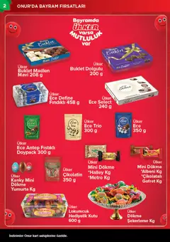 10.03.2026 tarihinden itibaren geçerli olan Onur Market kataloğu önizlemesi | Sayfa: 2
