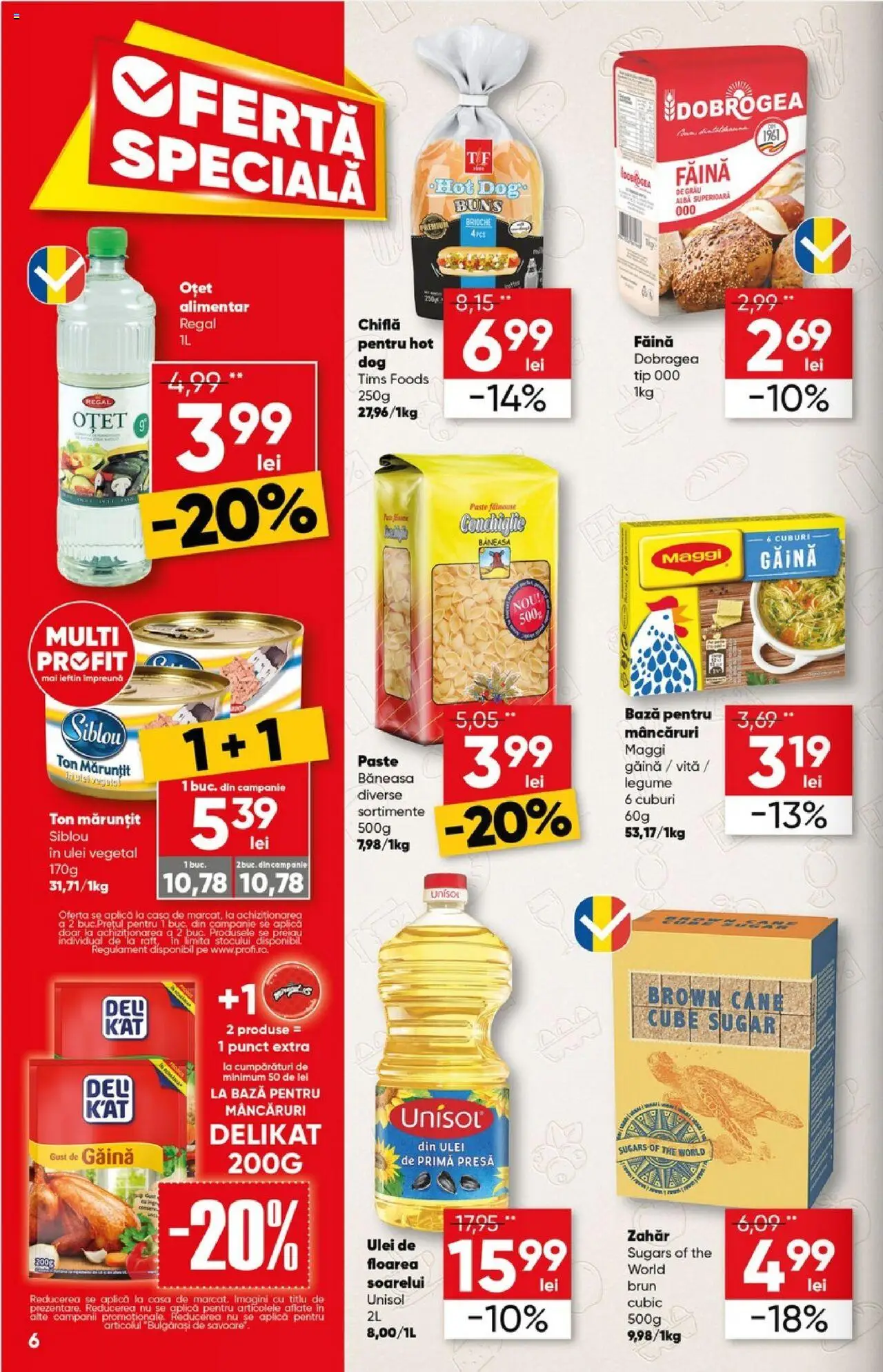 Catalog Profi City nou – valabil de la 03.09.2025 | Pagină: 6 | Produse: Ulei, Oțet, Legume, Zahăr