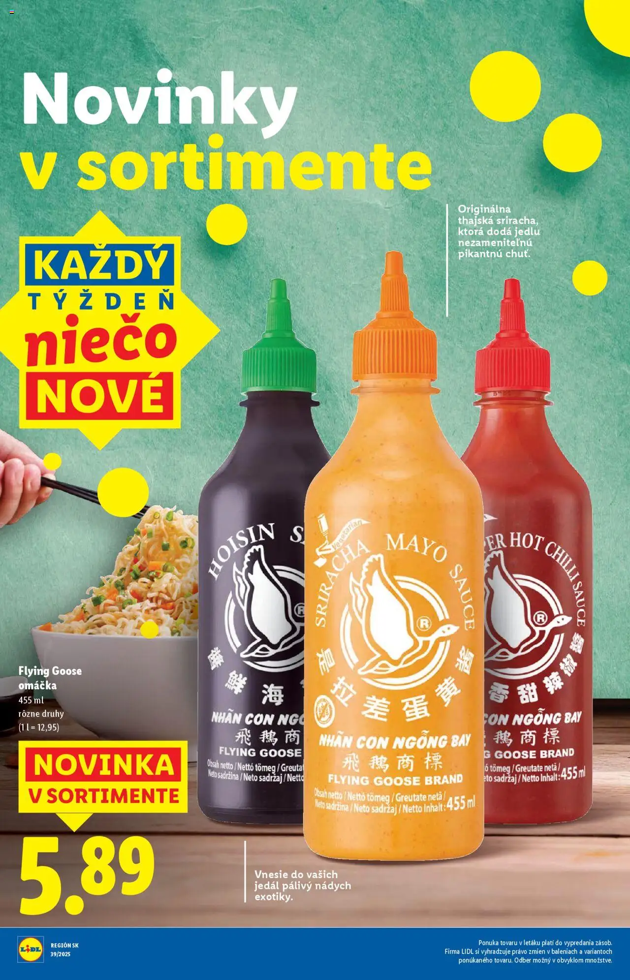 Nové Lidl akcie – leták je platný od 22.09.2025 | Strana: 28 | Produkty: Omáčka
