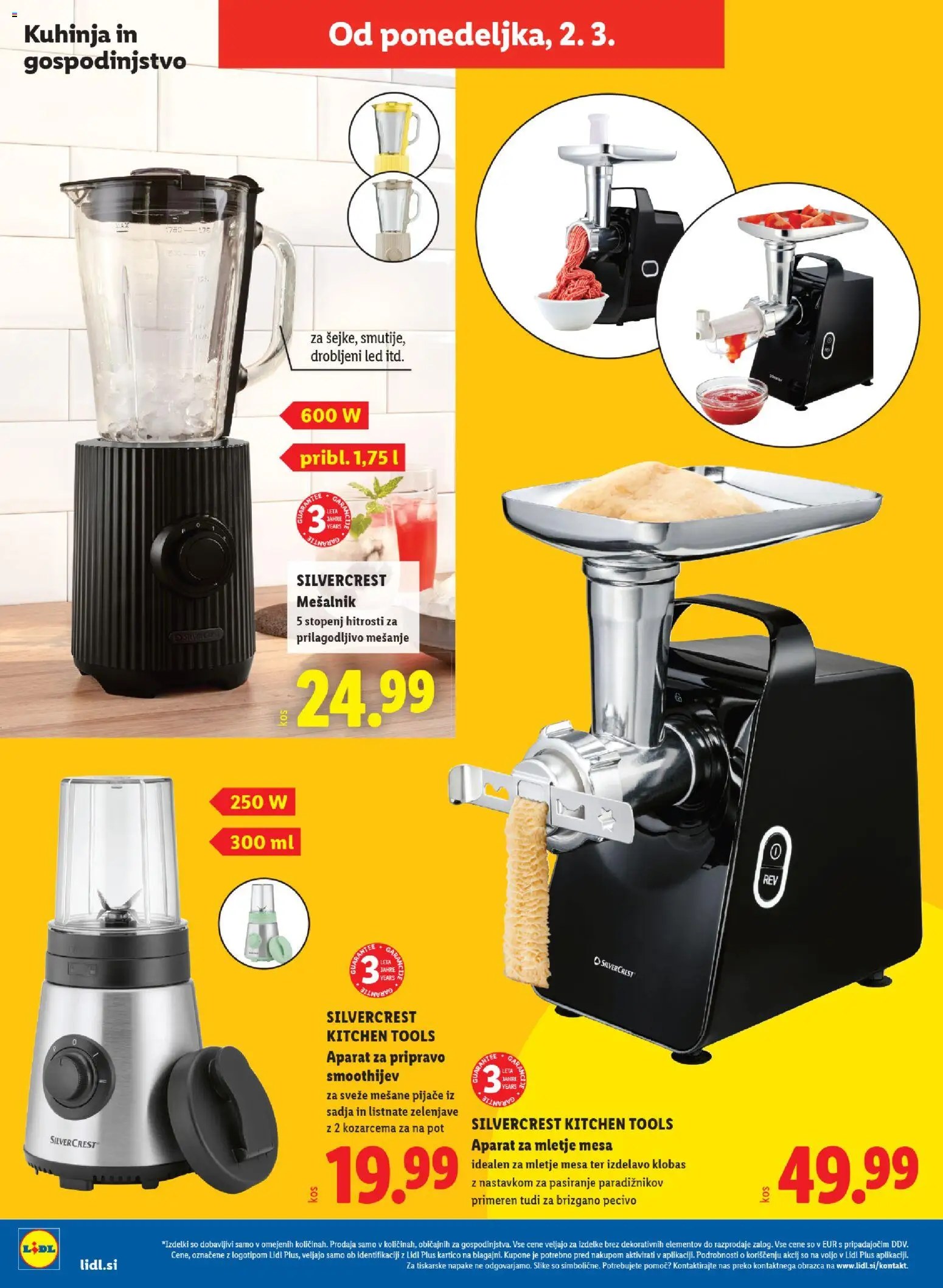 Novi Lidl katalog ponudbe – veljaven od 26.02.2026 | Stran: 54 | Izdelki: Mesalnik, Aparat za mletje, Kuhinja