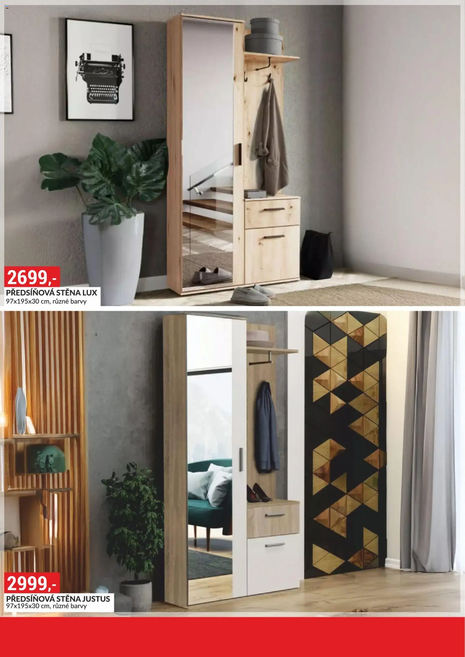 BAUMAX leták - Objevte svět nábytku od 01.04.2026 | Strana: 33 | Produkty: Předsíňová stěna, Barvy