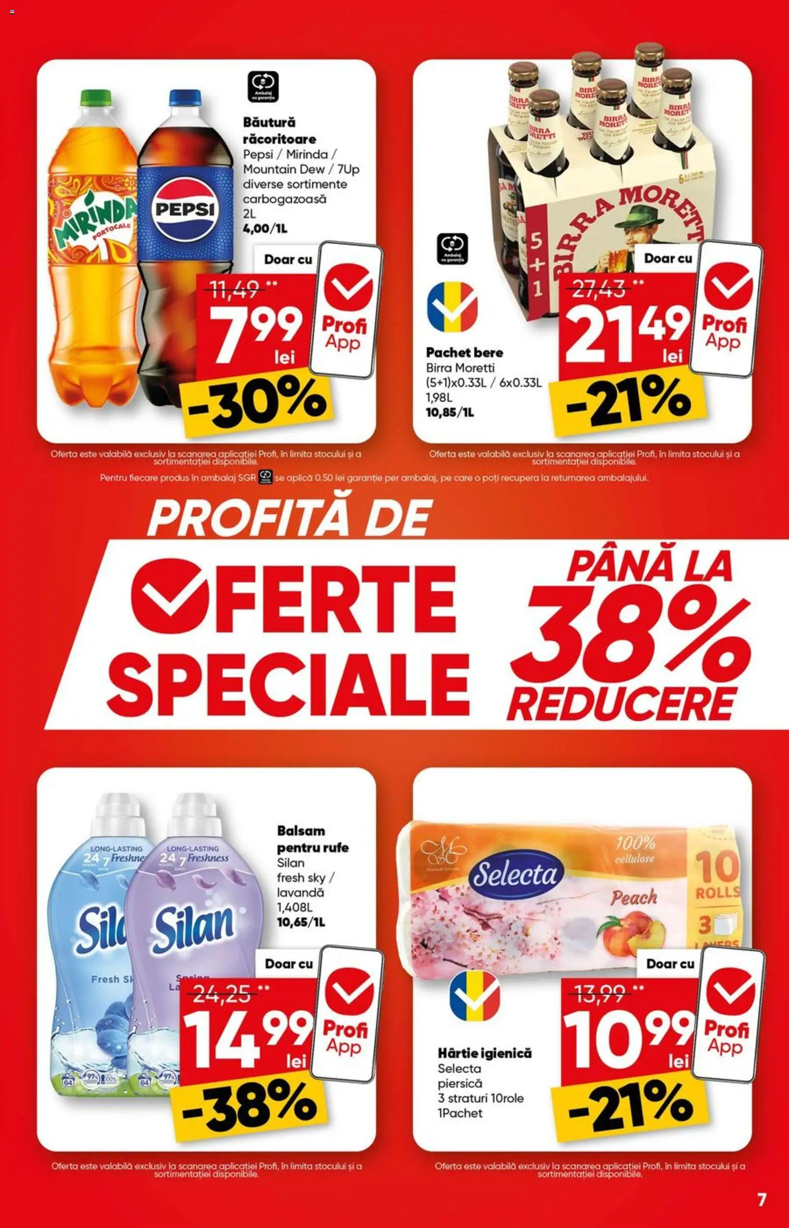 Noul catalog Profi – valabil de la 29.04.2026 | Pagină: 7 | Produse: Piersică, Balsam, Bere, Portocale