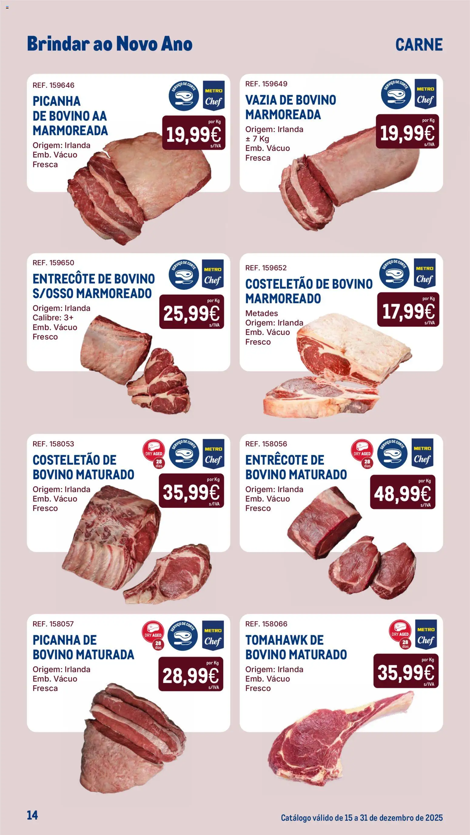 Makro Catálogo Brindar ao Ano Novo │ válido de 15.12.2025 | Página: 14 | Produtos: Carne
