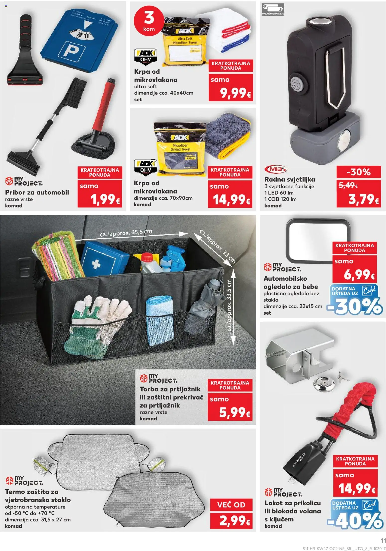 Kaufland katalog | vrijedi od 19.11.2025 | Stranica: 11 | Proizvodi: Ogledalo, Svjetiljka, Baterije, Torba