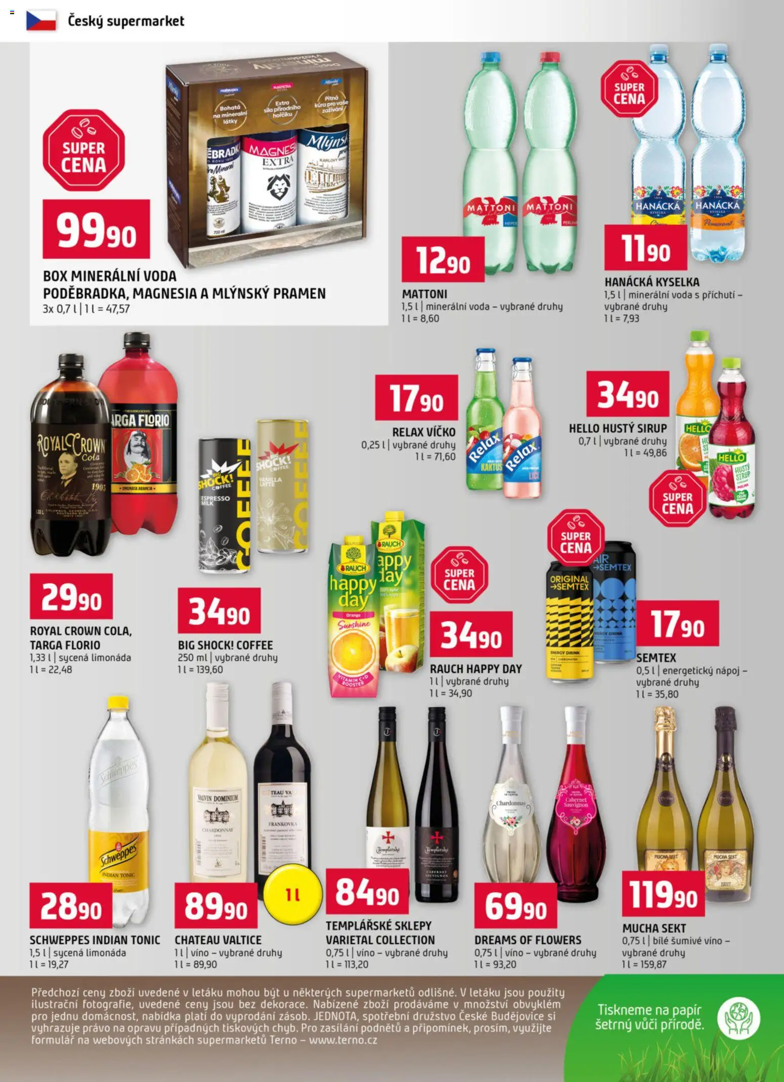 Terno leták - Prachatice od 28.01.2026 | Strana: 12 | Produkty: Mattoni, Limonáda, Box, Sekt