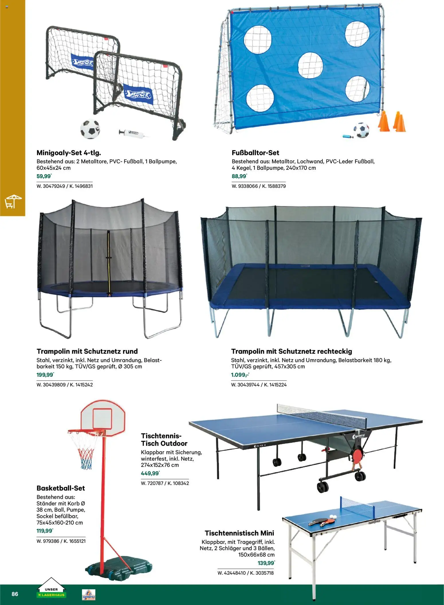 Lagerhaus  Garten und Freizeit Katalog 2026 gültig ab 22.02.2026 | Seite: 86 | Produkte: Tisch, Korb