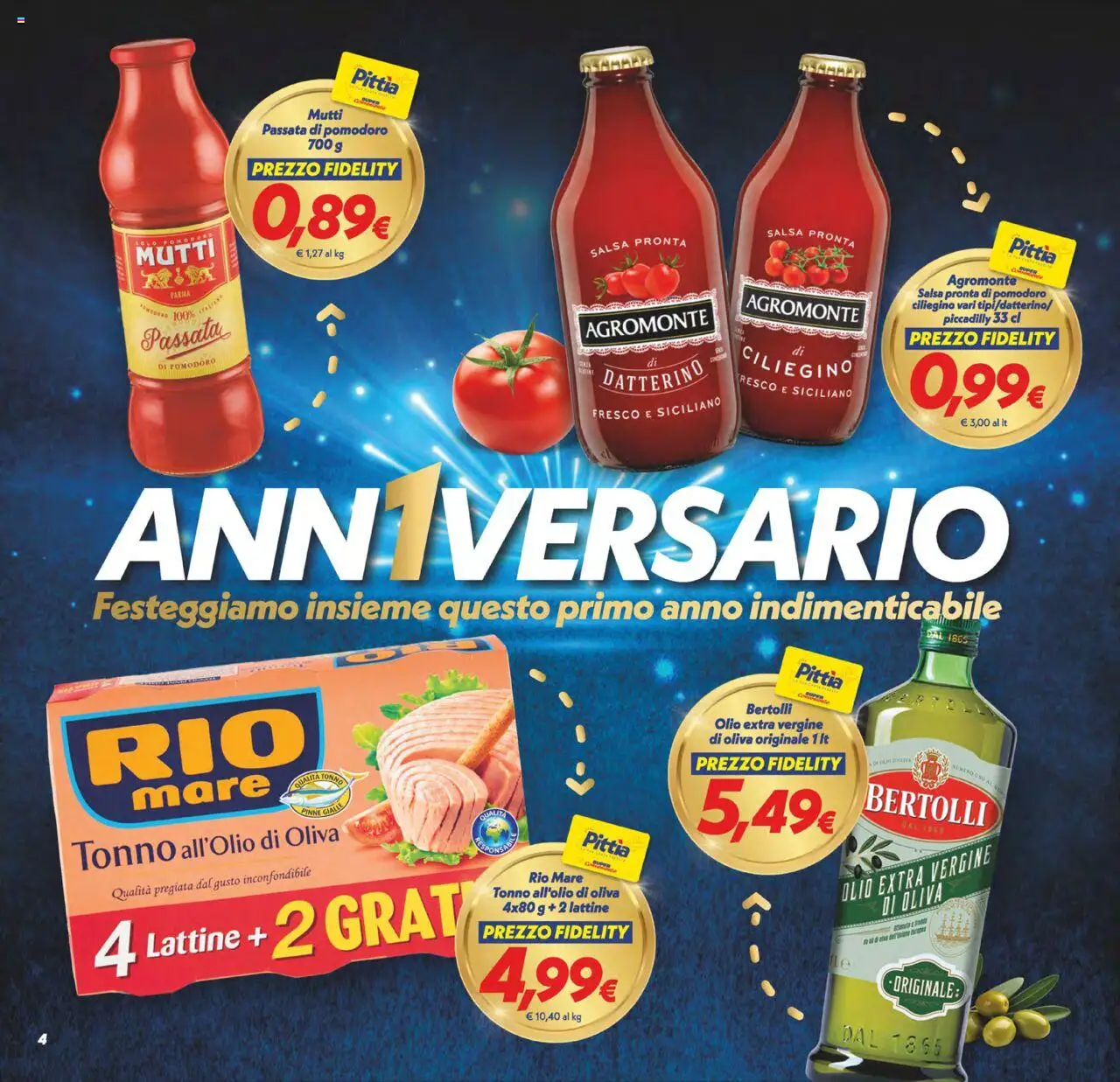 Volantino SuperConveniente del 10.10.2025 | Pagina: 4 | Prodotti: Pomodoro, Pinne, Passata di pomodoro, Tonno