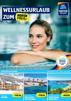 Hofer Reisen Flugblatt ab 01.10.2025 gültig