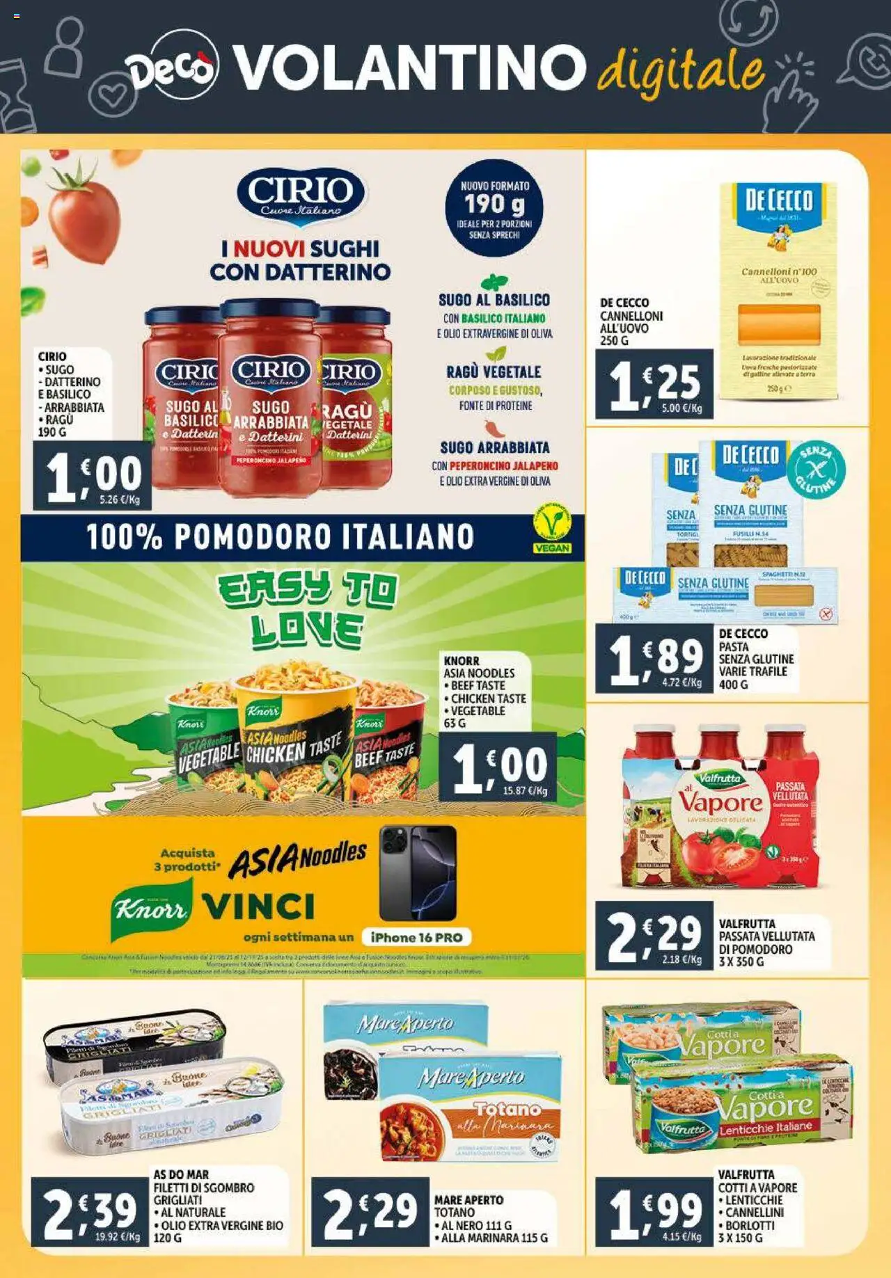 Volantino Decò del 23.09.2025 | Pagina: 25 | Prodotti: Olio, Ragú, Fusilli, Terra