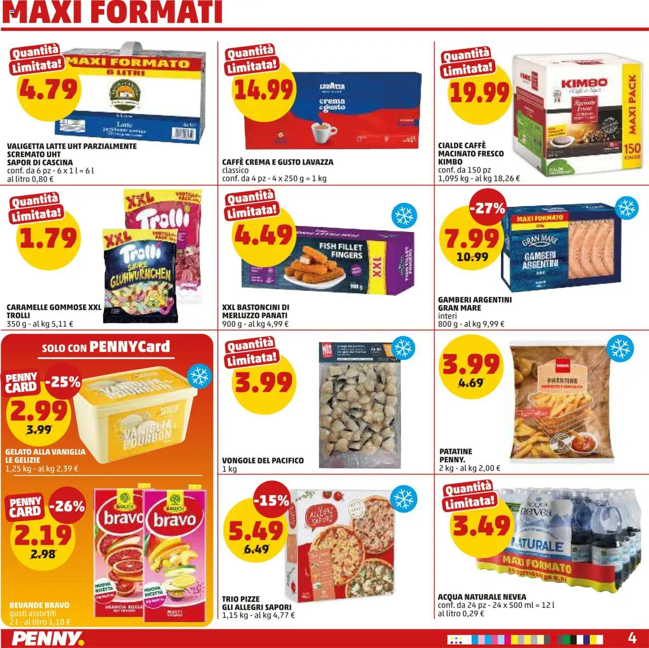 Volantino PENNY del 28.08.2025 | Pagina: 4 | Prodotti: Crema, Caramelle, Gelato, Lavazza