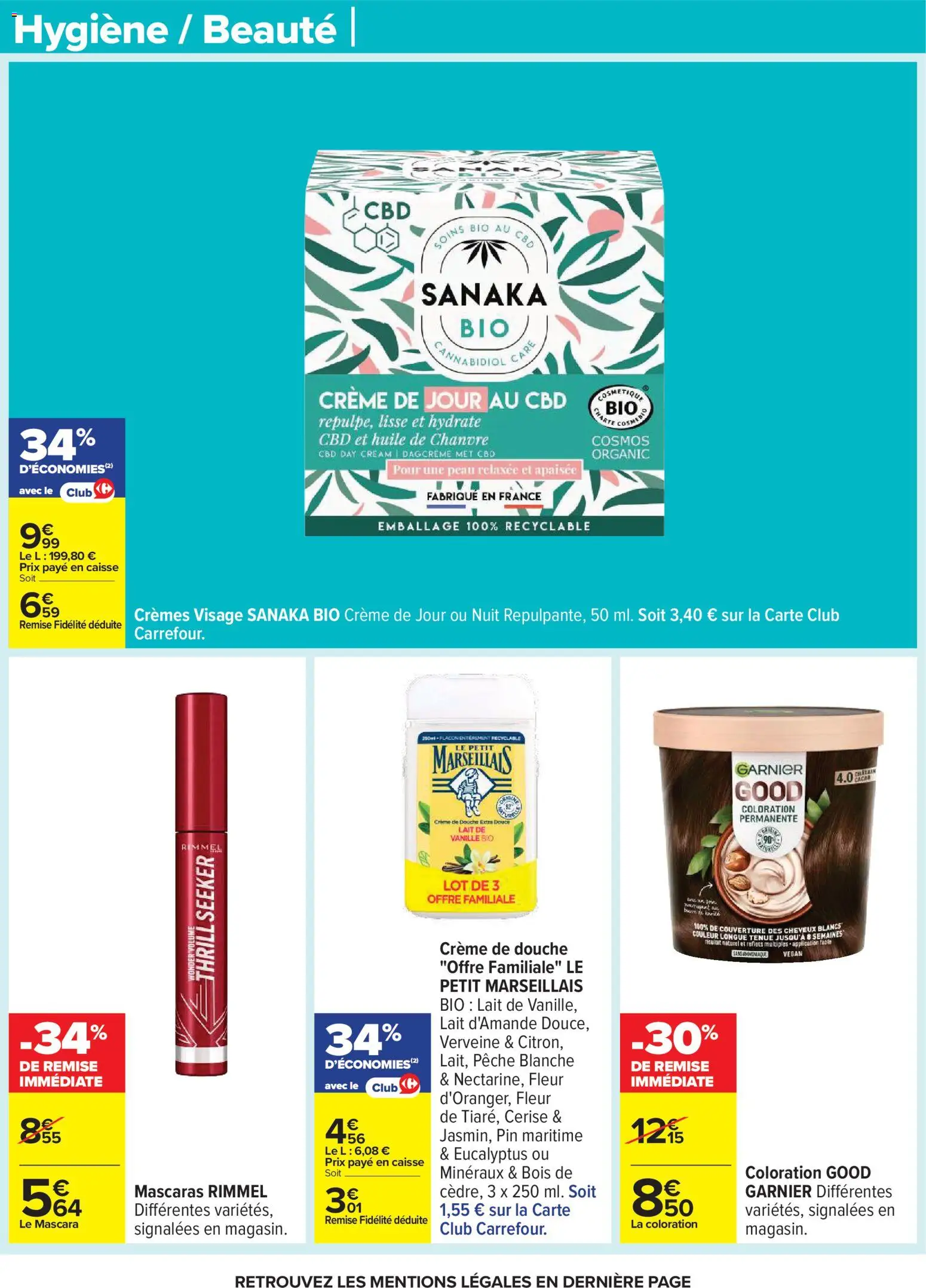 {H1} | Page: 52 | Produits: Pêche, Douche, Huile, Crème