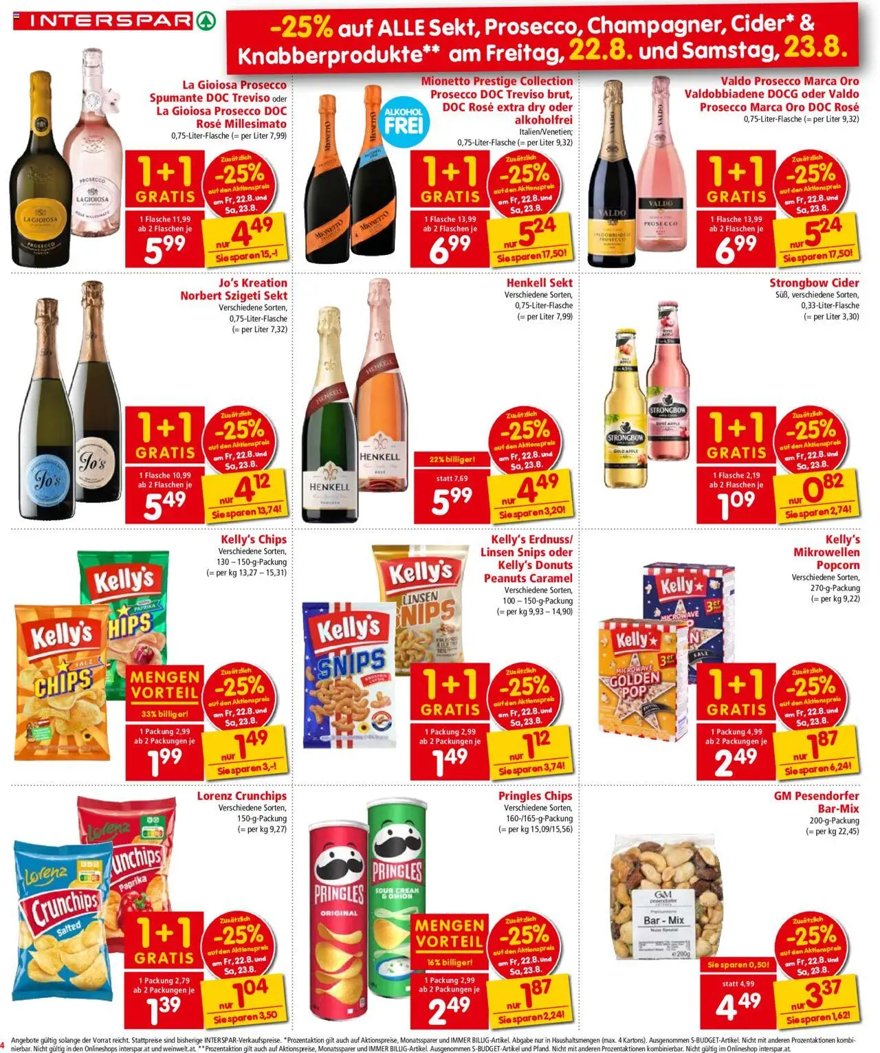 Interspar Flugblatt - Oberösterreich gültig ab 21.08.2025 | Seite: 4 | Produkte: Chips, Salz