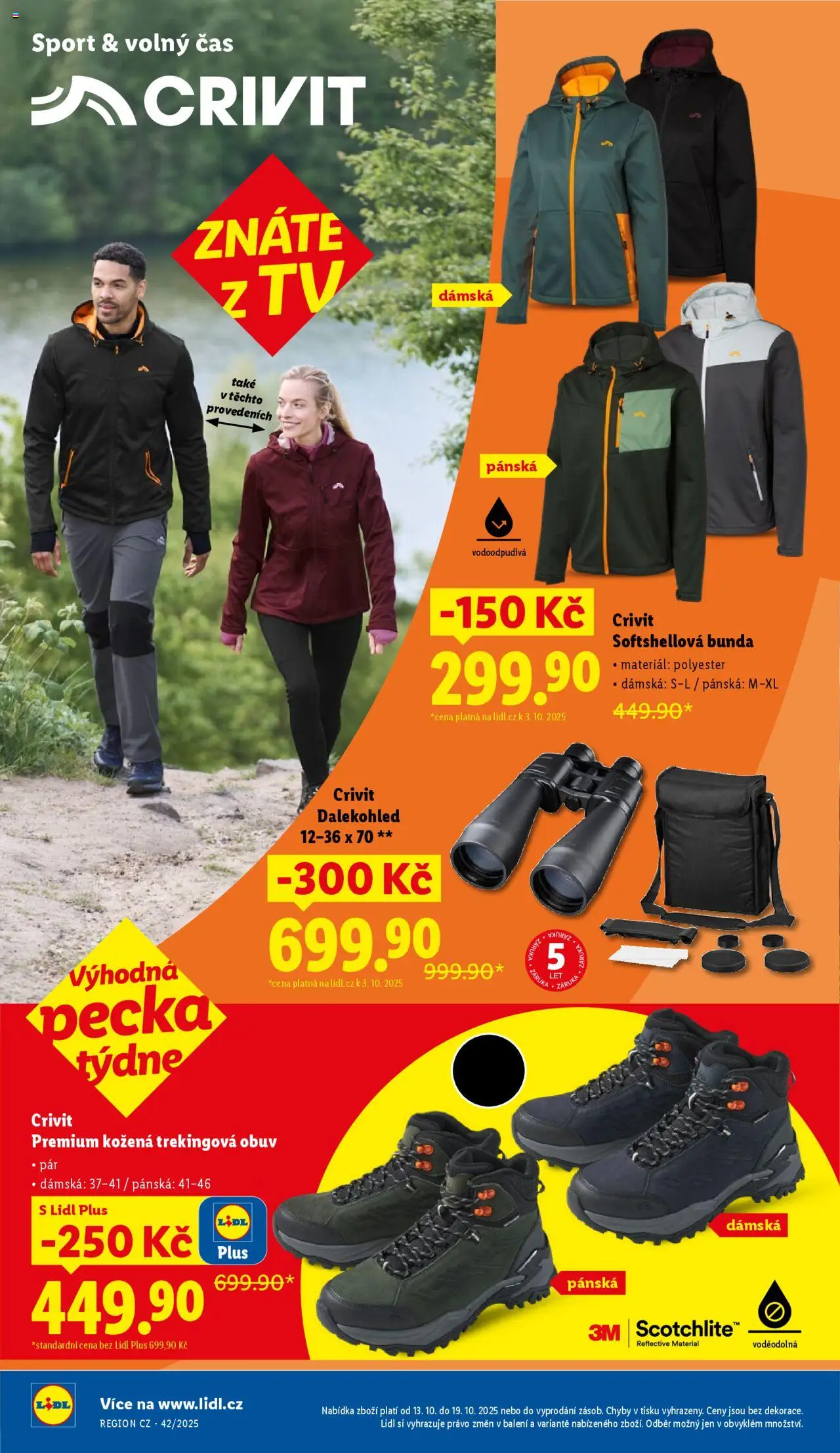Lidl leták od 13.10.2025 | Strana: 30 | Produkty: Bunda, Dalekohled, Obuv, Tv
