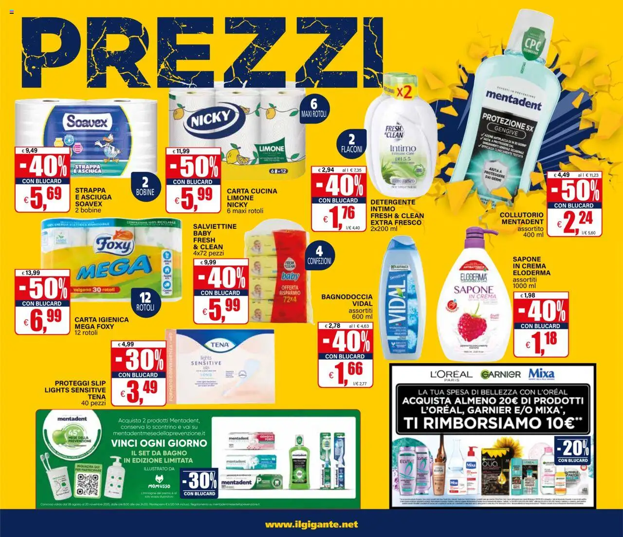 Volantino Il Gigante del 13.10.2025 | Pagina: 9 | Prodotti: Sapone, Intimo, Limone, Bagno