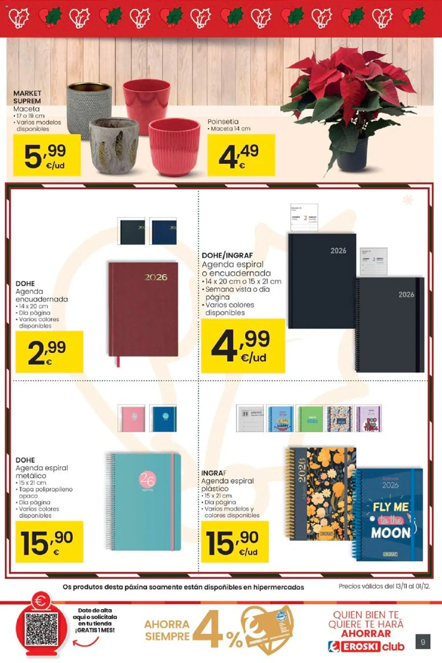 Eroski - Quen ben te quere, fai mellor o tue Nadal │ válido desde el 13.11.2025 | Página: 9 | Productos: Té, Maceta