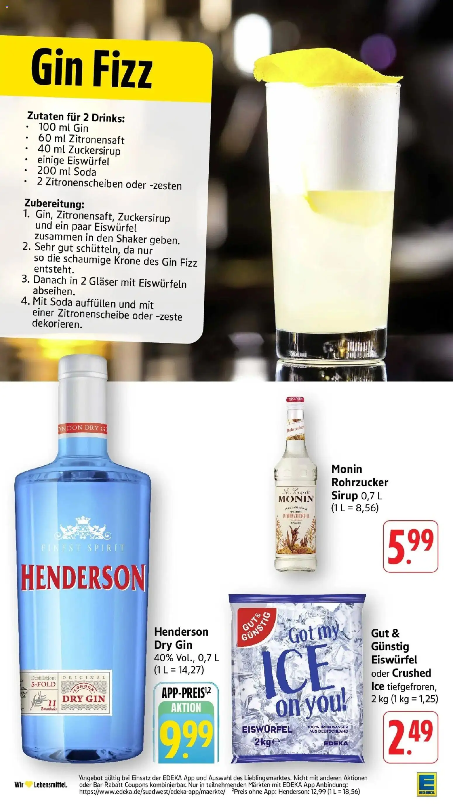 Edeka prospekt Göppingen-Ursenwang	 – gültig ab 19.04.2026 | Seite: 41 | Produkte: Sirup, Gin