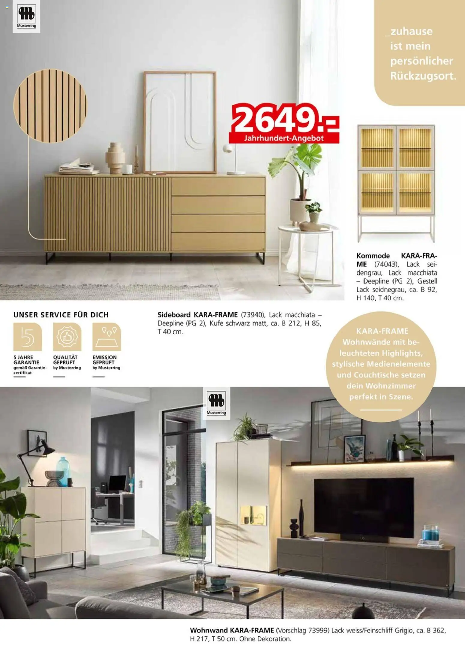 Segmüller Musterring  – gültig ab 03.11.2025 | Seite: 3 | Produkte: Sideboard, Wohnwand, Kommode