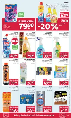 Rossmann leták od 30.07.2025 | Strana: 19 | Produkty: Savo, Dettol, Pytle na odpad, Čistič oken