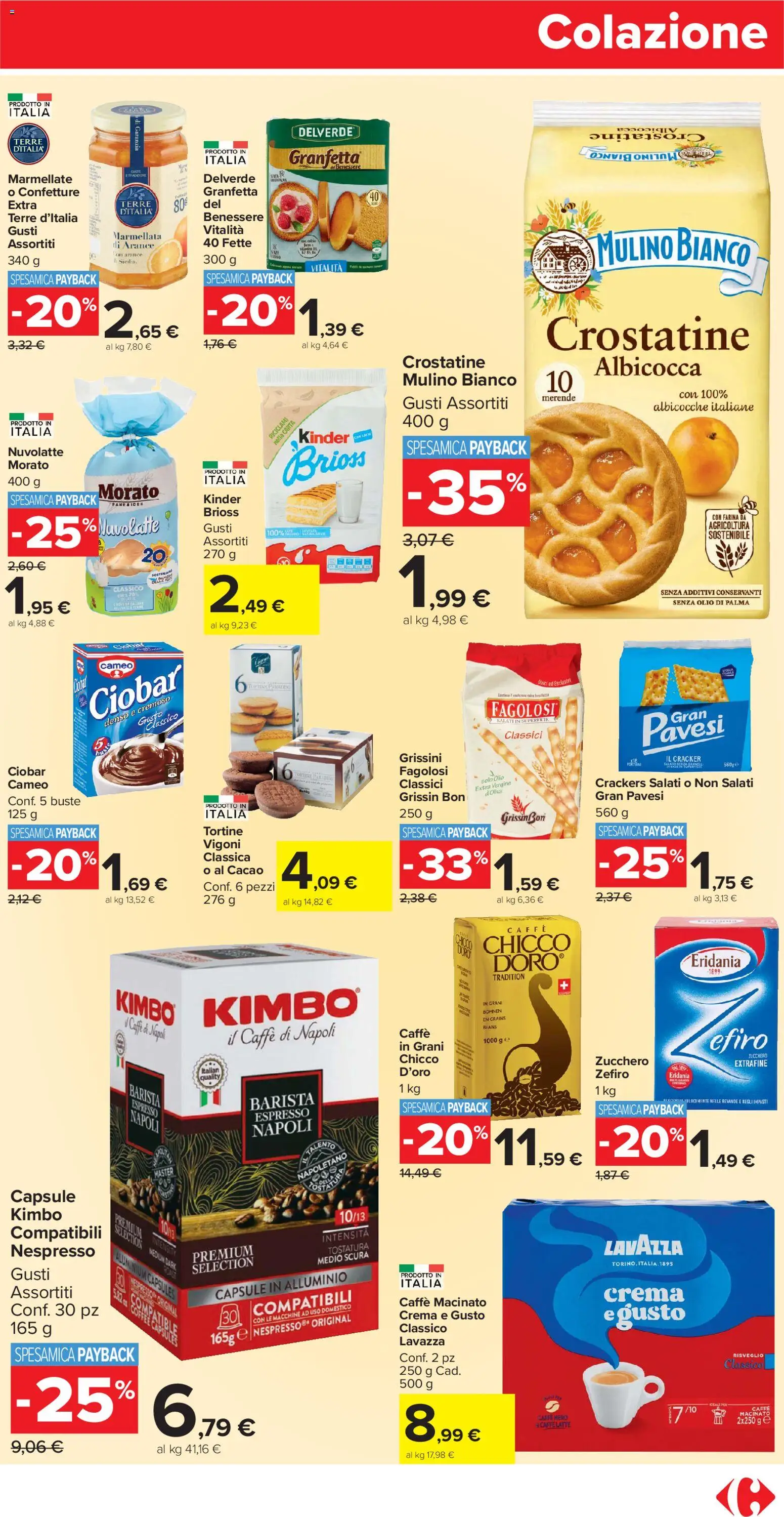 Volantino Carrefour del 02.01.2026 | Pagina: 11 | Prodotti: Crackers, Grissini, Albicocche, Macinato