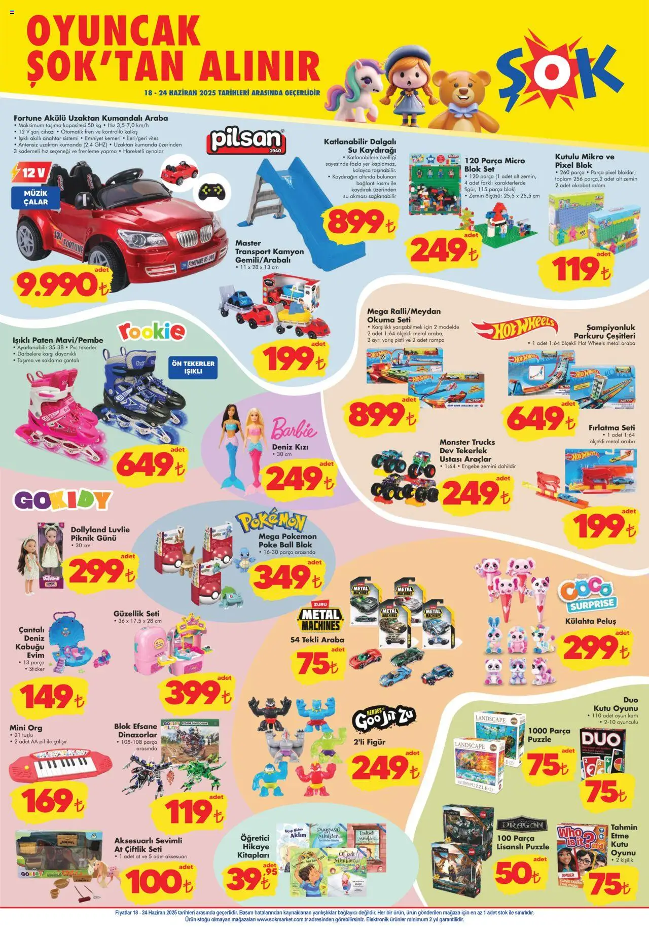 Şok Market Katalog - 18.06.2025 tarihinden itibaren geçerlidir | Sayfa: 6 | Ürünler: Su, Bağlayıcı, Oyun, Aynalar