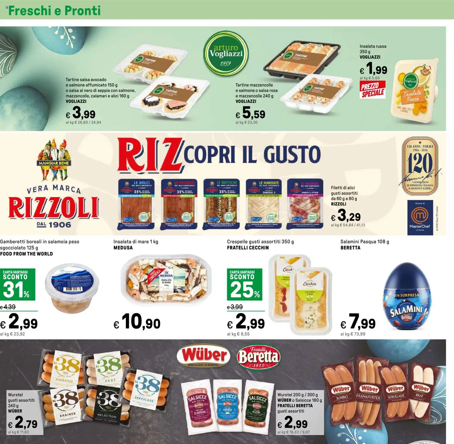 Volantino Iper del 27.03.2026 | Pagina: 42 | Prodotti: Salmone, Insalata, Peperoncino, Alici