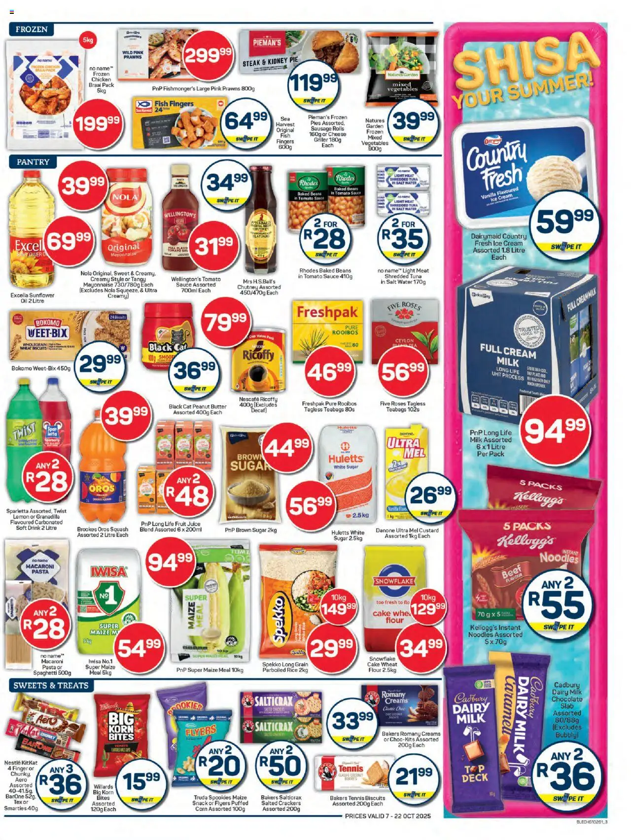 New Pick n Pay catalogue – valid from 07.10.2025 | Page: 3 | Products: Steak, Butter, Fish, Peanut butter