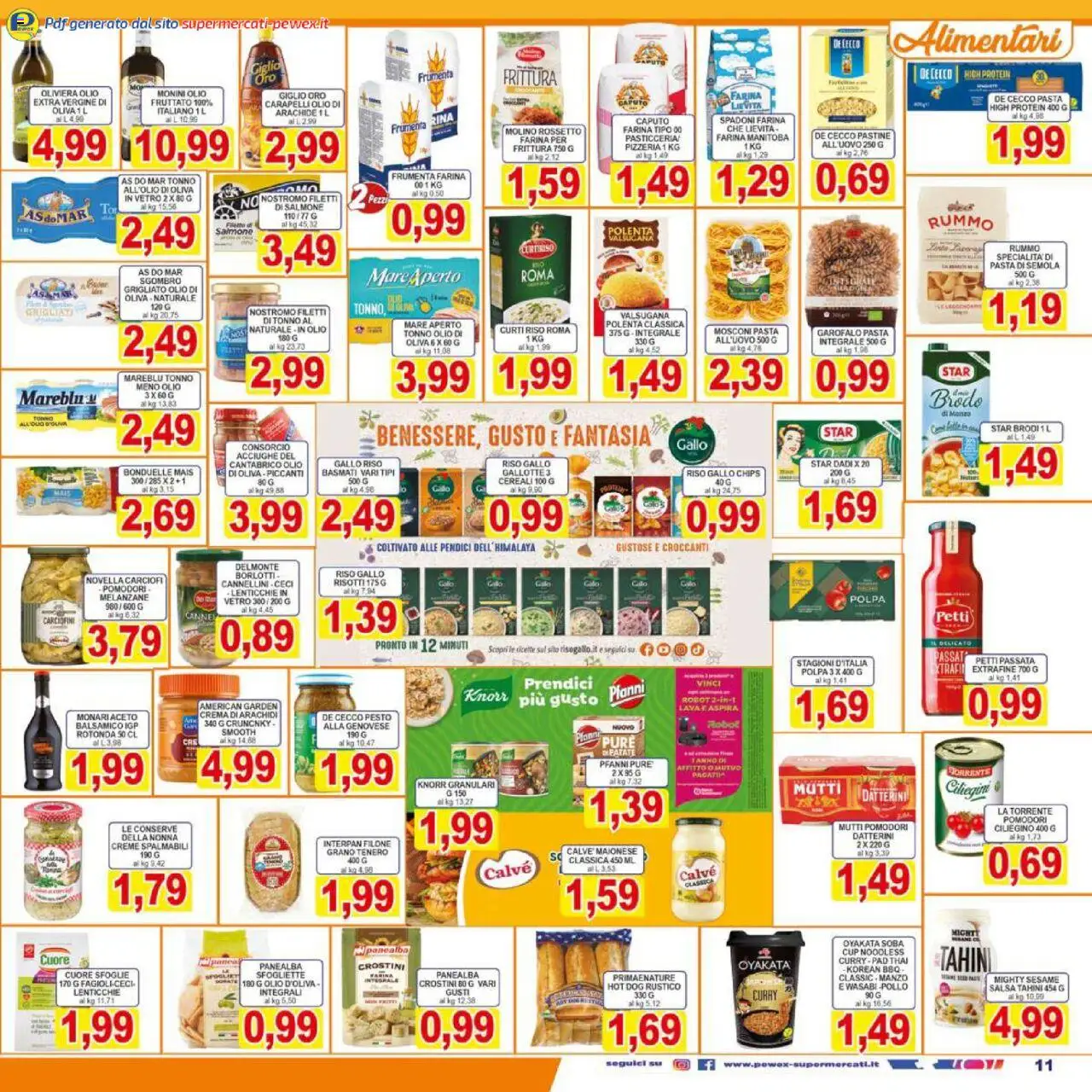 Volantino Pewex del 17.10.2025 | Pagina: 11 | Prodotti: Cereali, Salsa, Acciughe, Arachidi