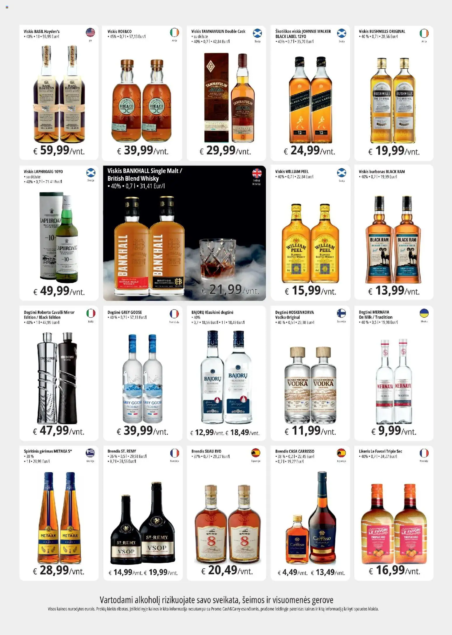 ePromo akcijos nuo 29.10.2025 | Puslapis: 1 | Prekių: Degtinė, Viskis, Burbonas