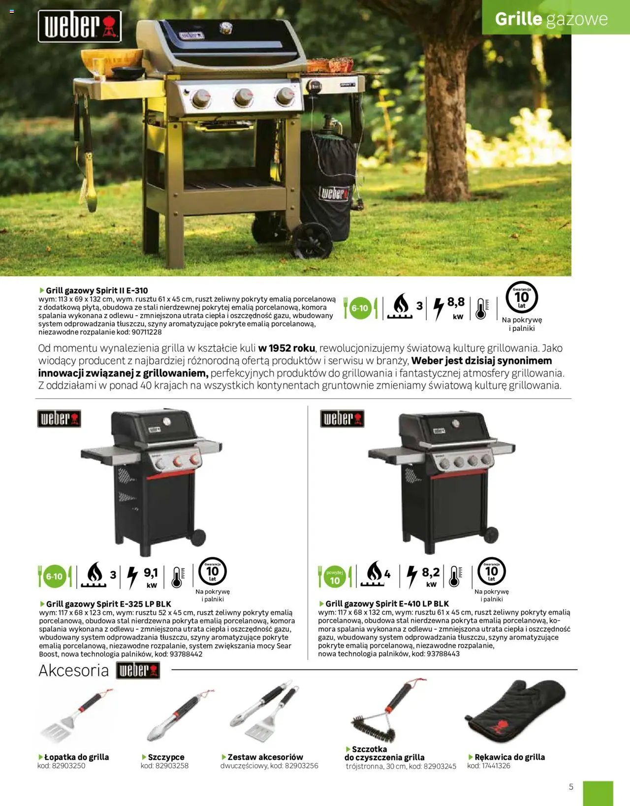 Leroy Merlin Gazetka - Grille  od 01.03.2025 | Strona: 5 | Produkty: Grill, Grill gazowy, Ruszt, Szczotka
