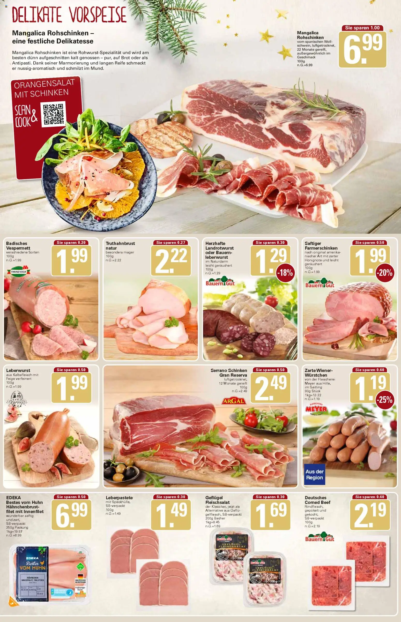 WEZ Prospekt – gültig ab 15.12.2025 | Seite: 5 | Produkte: Brot, Serrano schinken, Schinken, Hahnchenbrust