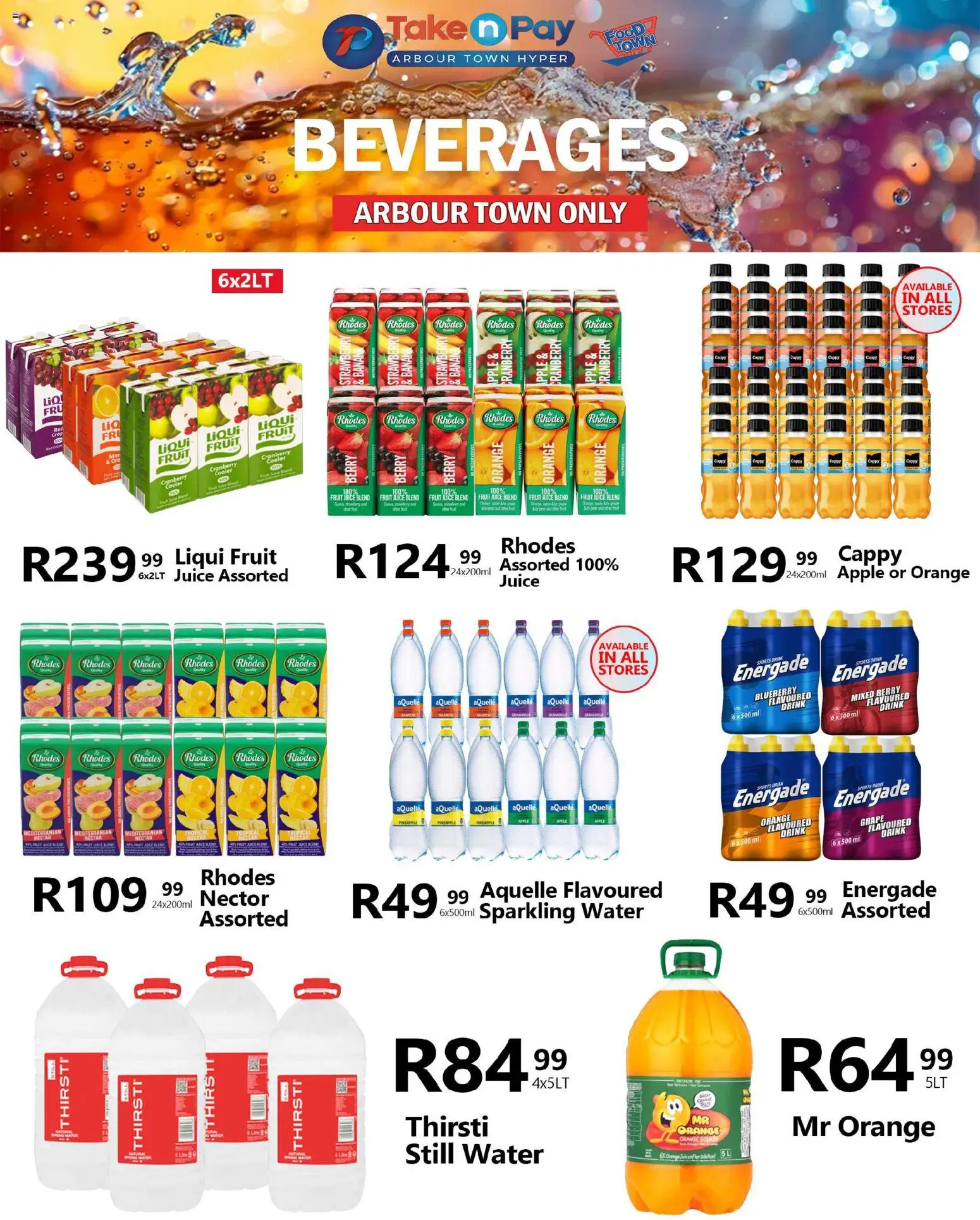 New Take n Pay catalogue – valid from 25.11.2025 | Page: 35 | Products: Cooler, Juice, Water, Fruit